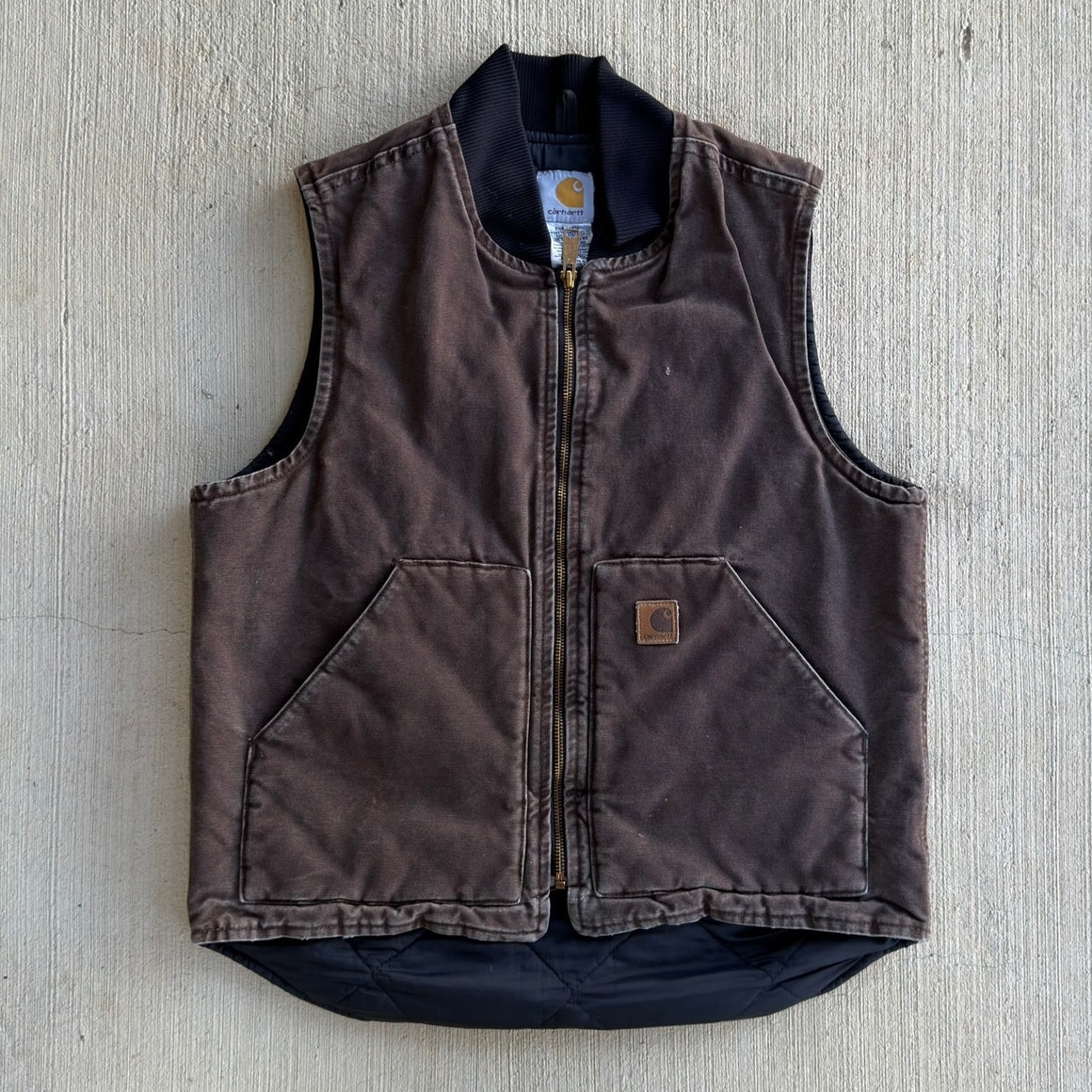 Carhartt V02 Dkb Brown Work Wear Vest